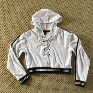 White Crop Sweatshirt